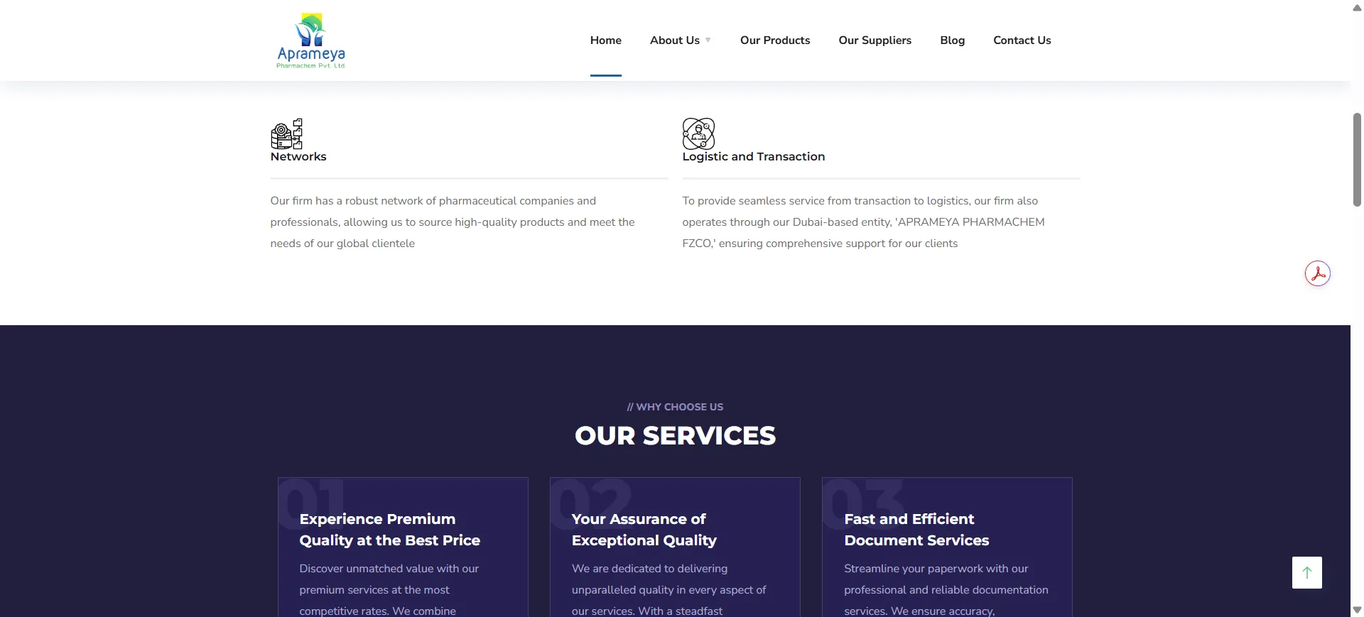 Aprameya Pharmachem - B2B Pharmaceutical Platform