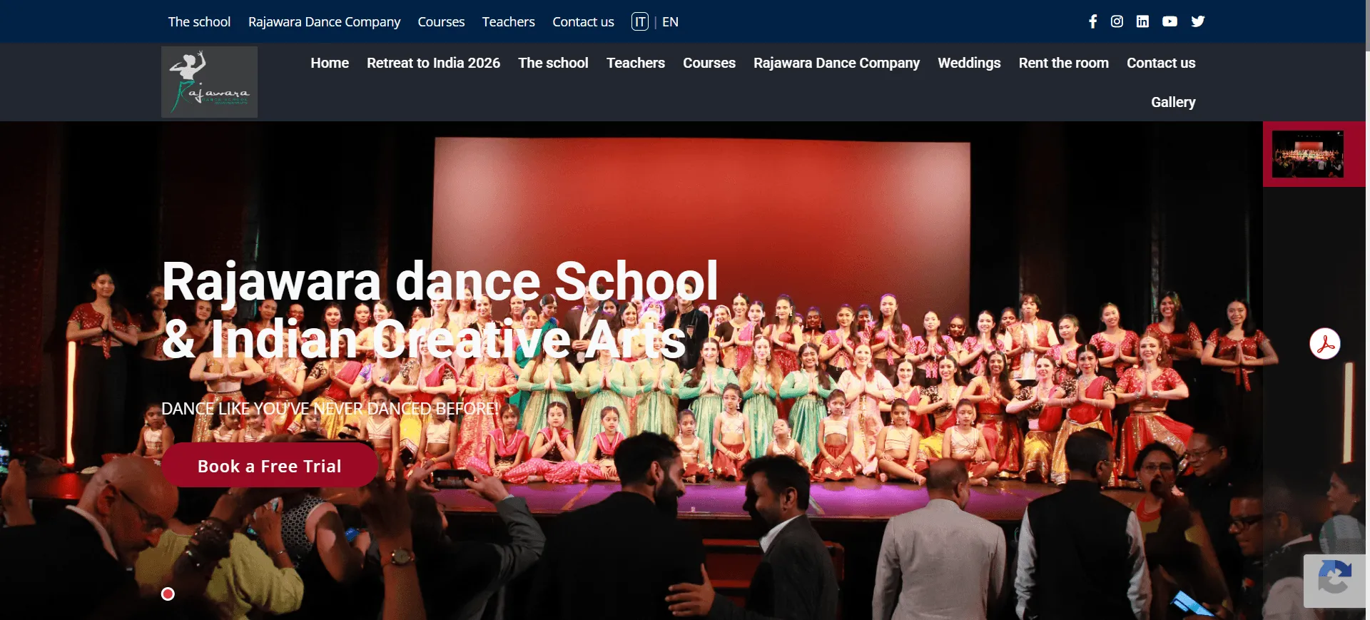 SSD Rajawara Dance School - Indian Dance Academy in Milan